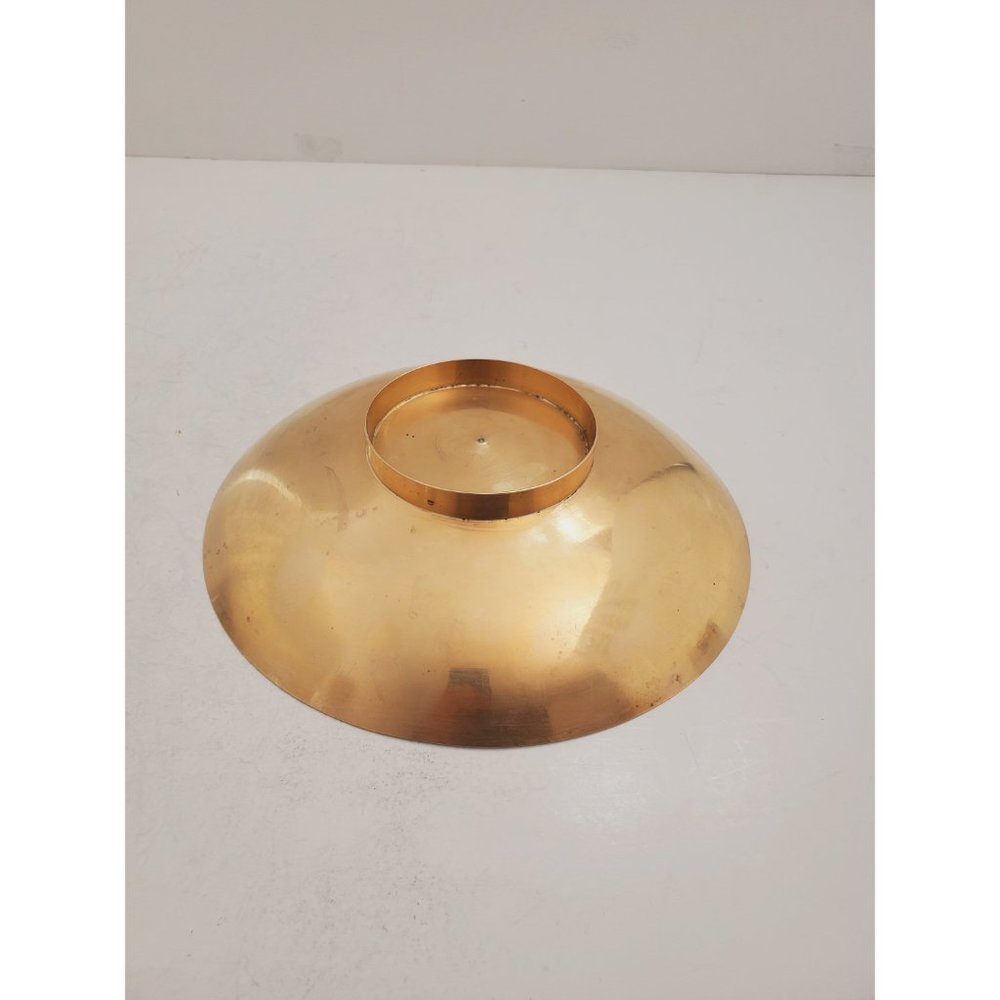 Vintage Embossed/Engraved Enamel Painted Brass Bowl - Bowl / Plate / Dish || - Picture 6 of 10